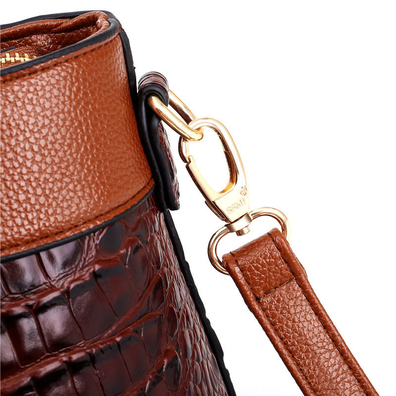 Ava™ - Elegant Handmade Leather Croco Bag